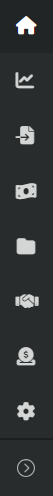 Collapsed left navigation bar showing only icons
