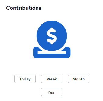 Contributions card