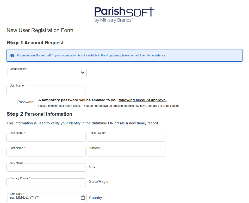 My Parish Registration form.png